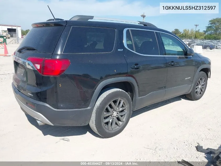 1GKKNULS5HZ312597 2017 GMC Acadia Slt-1