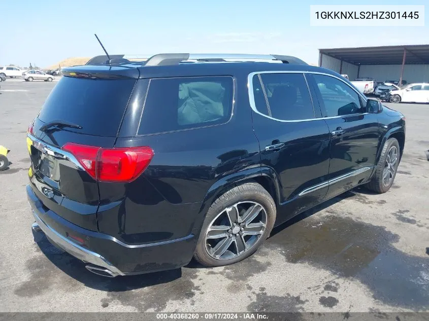 1GKKNXLS2HZ301445 2017 GMC Acadia Denali