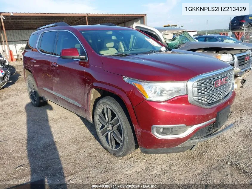 1GKKNPLS2HZ213429 2017 GMC Acadia Denali