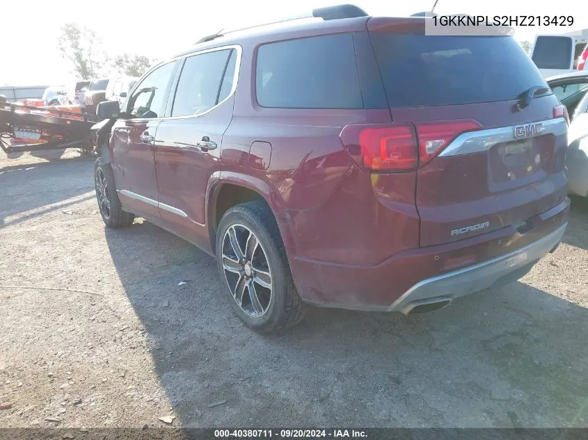 1GKKNPLS2HZ213429 2017 GMC Acadia Denali