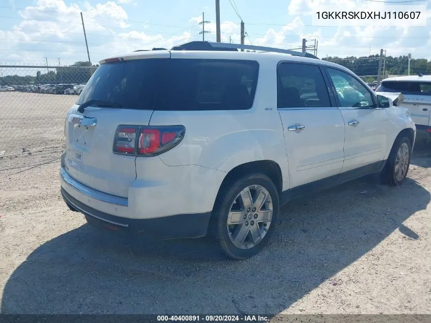 1GKKRSKDXHJ110607 2017 GMC Acadia Limited