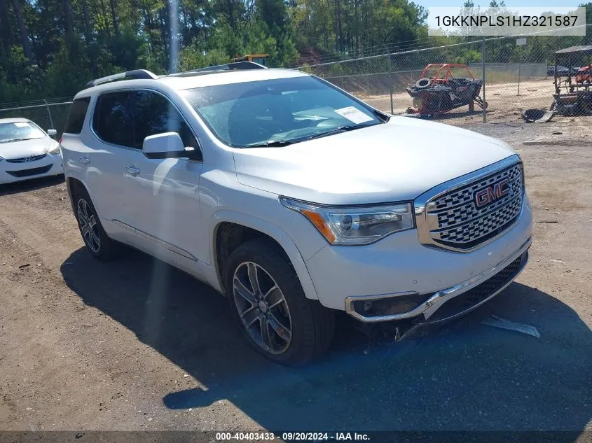 1GKKNPLS1HZ321587 2017 GMC Acadia Denali