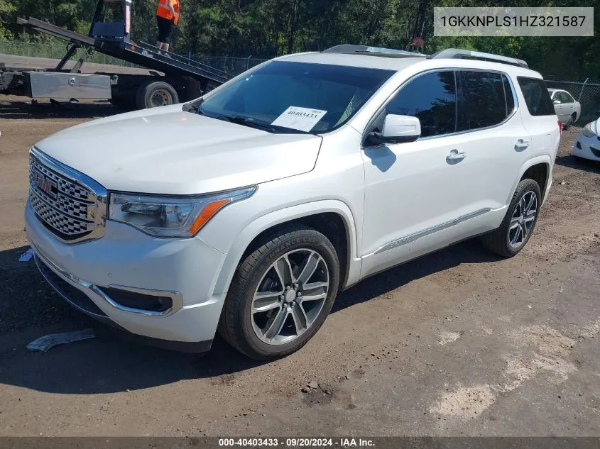 1GKKNPLS1HZ321587 2017 GMC Acadia Denali