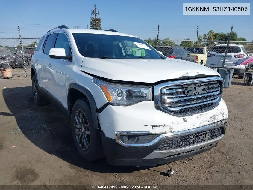 1GKKNMLS3HZ140506 2017 GMC Acadia Slt-1