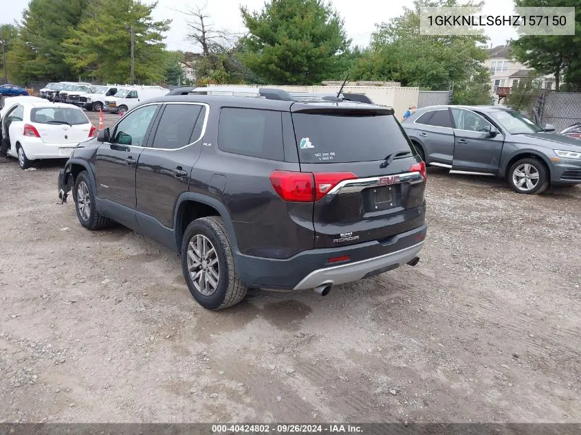 1GKKNLLS6HZ157150 2017 GMC Acadia Sle