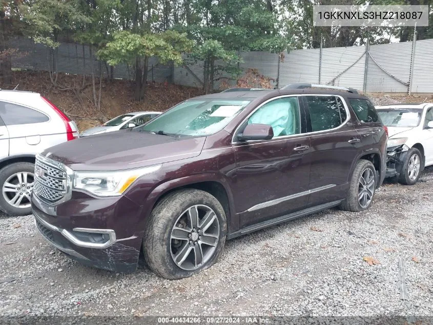 1GKKNXLS3HZ218087 2017 GMC Acadia Denali