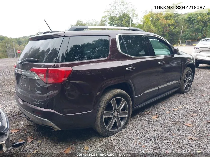 1GKKNXLS3HZ218087 2017 GMC Acadia Denali