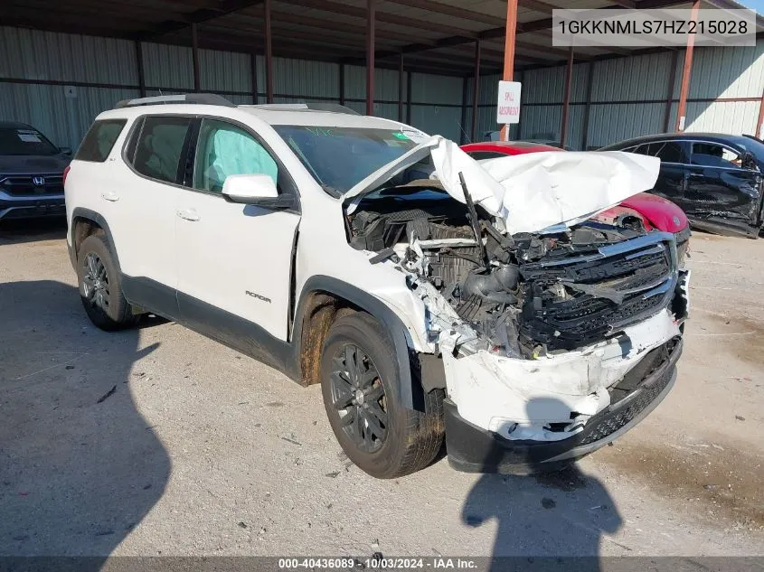 1GKKNMLS7HZ215028 2017 GMC Acadia Slt-1