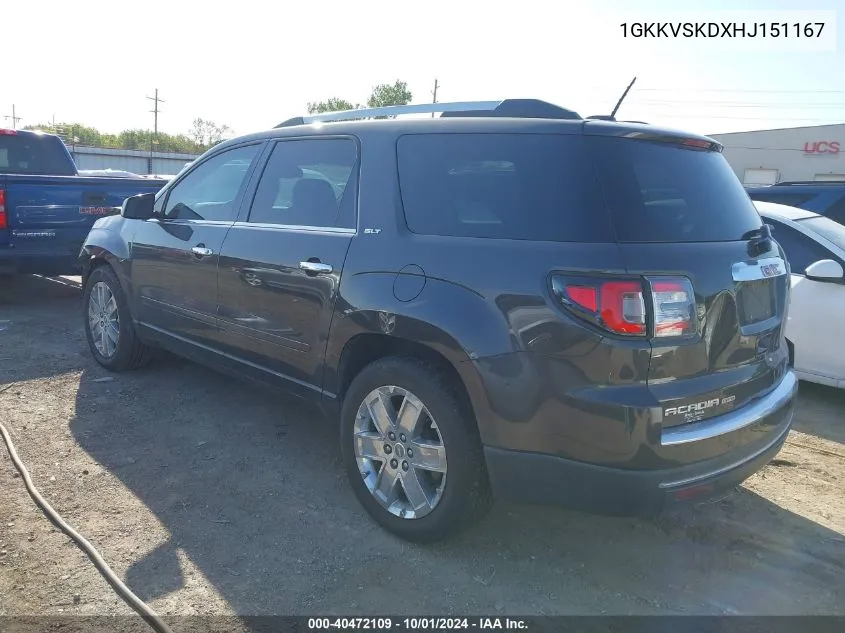 1GKKVSKDXHJ151167 2017 GMC Acadia Limited Slt-2