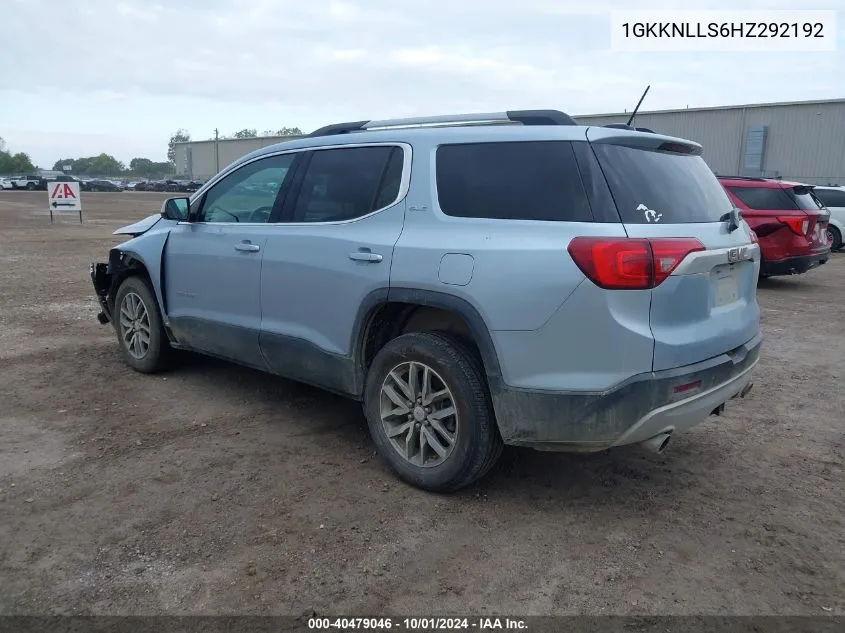 1GKKNLLS6HZ292192 2017 GMC Acadia Sle