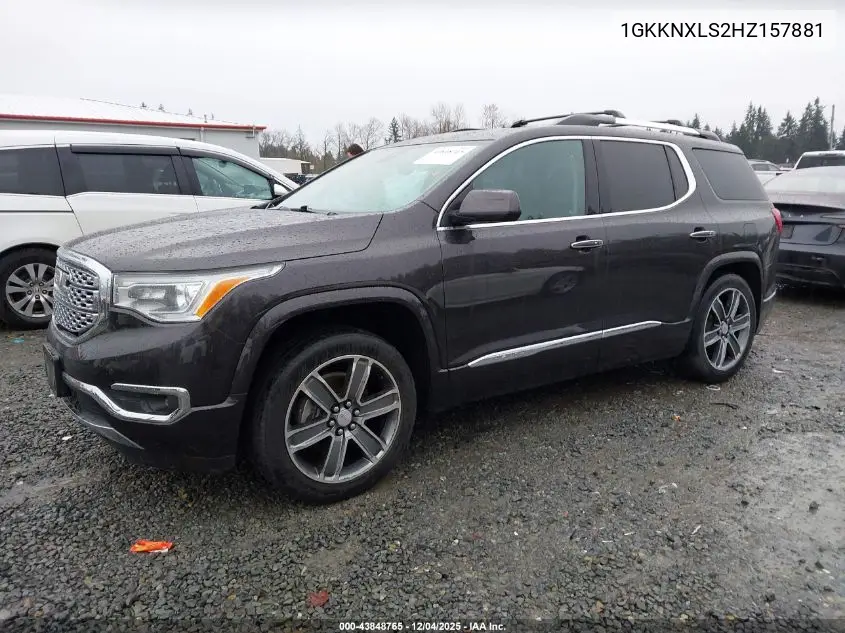 1GKKNXLS2HZ157881 2017 GMC Acadia Denali
