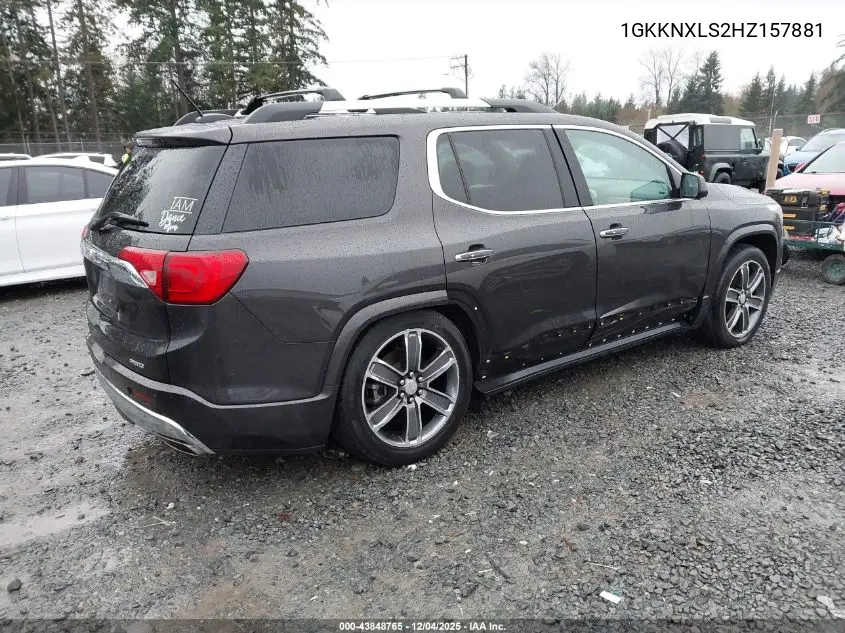 1GKKNXLS2HZ157881 2017 GMC Acadia Denali
