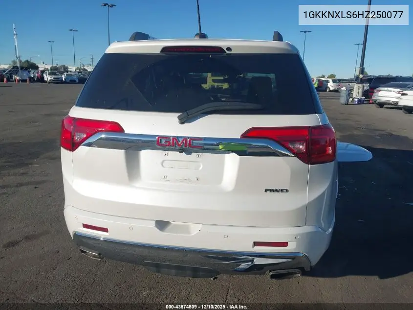 1GKKNXLS6HZ250077 2017 GMC Acadia Denali