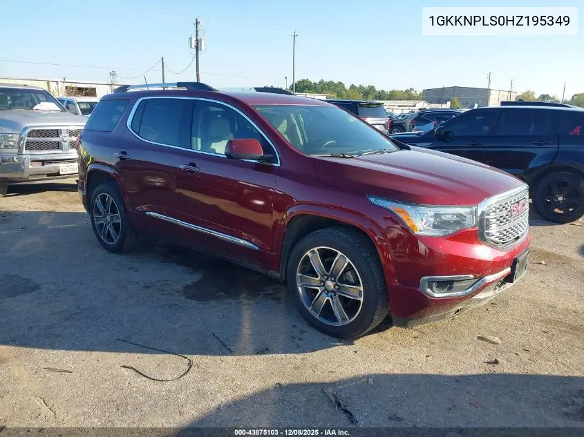 1GKKNPLS0HZ195349 2017 GMC Acadia Denali