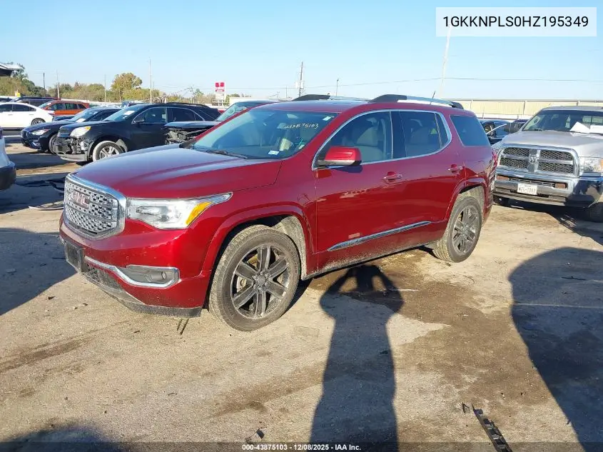 1GKKNPLS0HZ195349 2017 GMC Acadia Denali