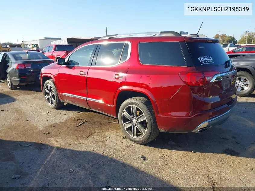 1GKKNPLS0HZ195349 2017 GMC Acadia Denali