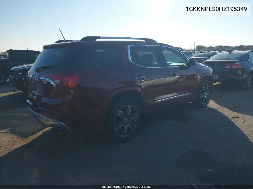 1GKKNPLS0HZ195349 2017 GMC Acadia Denali
