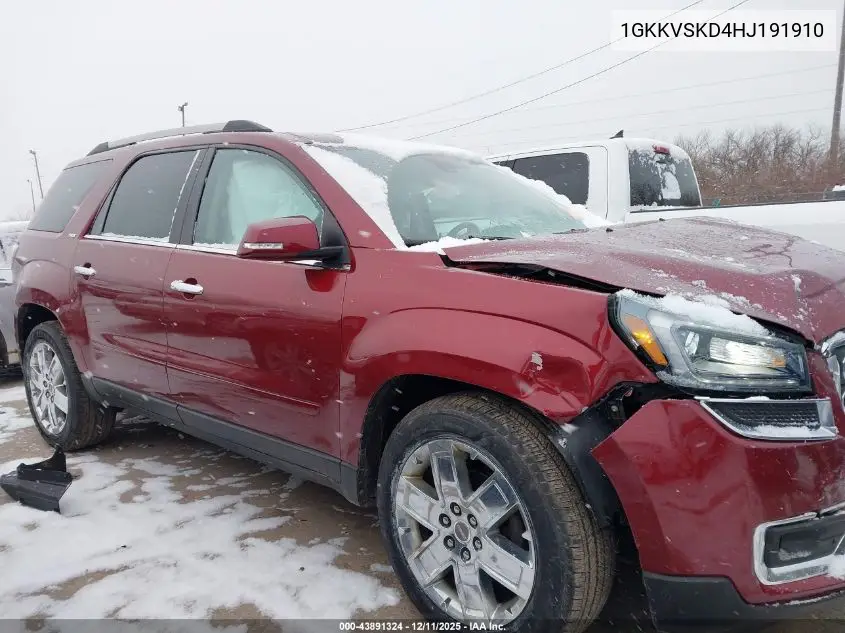 1GKKVSKD4HJ191910 2017 GMC Acadia Limited