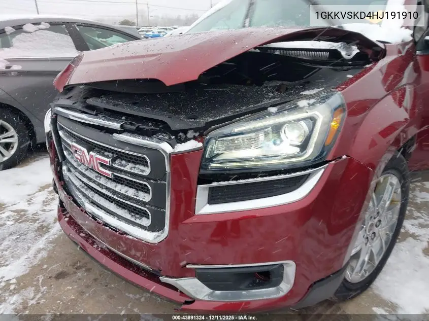 1GKKVSKD4HJ191910 2017 GMC Acadia Limited