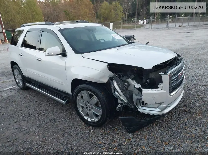 1GKKRSKD5HJ105220 2017 GMC Acadia Limited