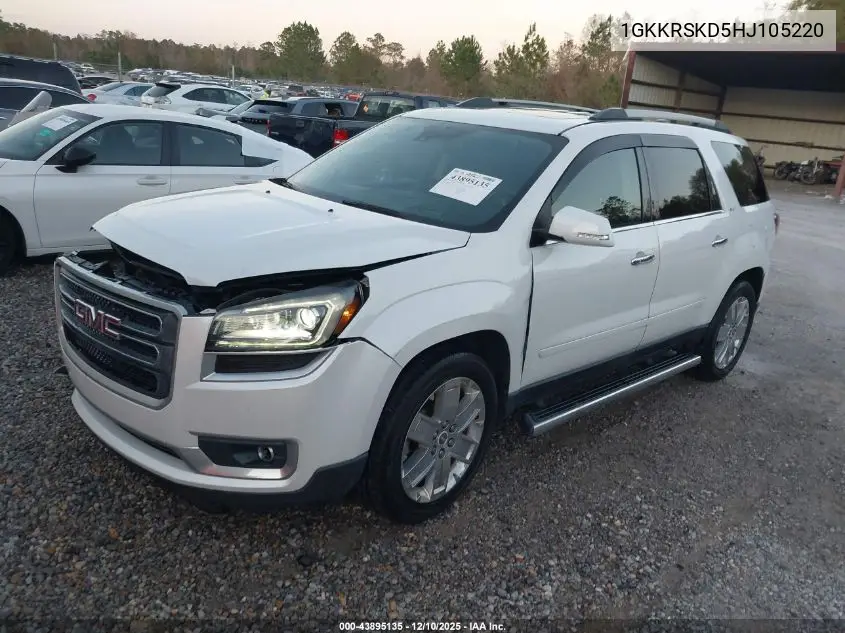 1GKKRSKD5HJ105220 2017 GMC Acadia Limited