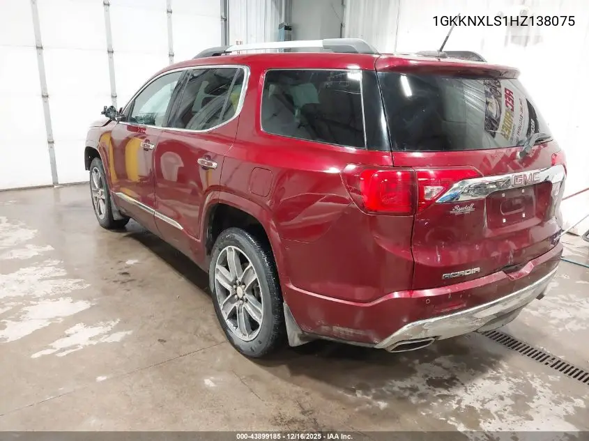 1GKKNXLS1HZ138075 2017 GMC Acadia Denali