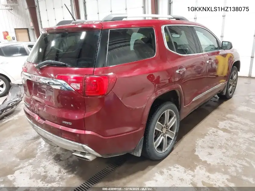 1GKKNXLS1HZ138075 2017 GMC Acadia Denali