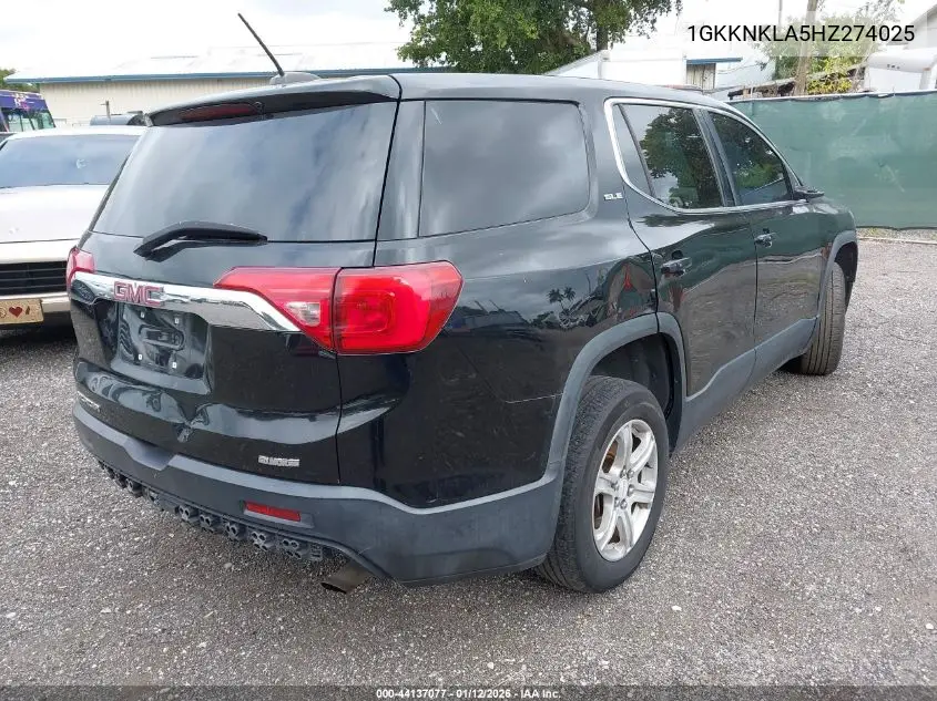 1GKKNKLA5HZ274025 2017 GMC Acadia Sle-1