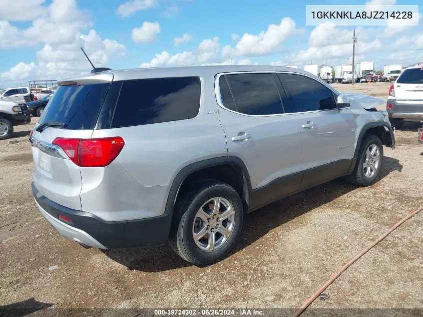 1GKKNKLA8JZ214228 2018 GMC Acadia Sle-1