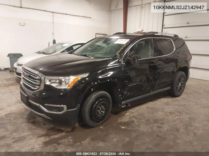 1GKKNMLS2JZ142947 2018 GMC Acadia Slt-1