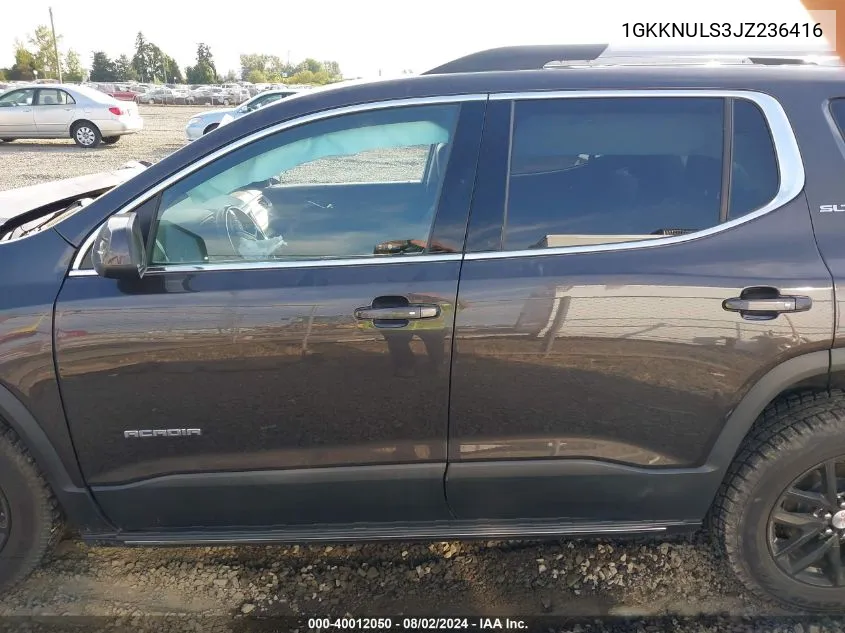 1GKKNULS3JZ236416 2018 GMC Acadia Slt-1