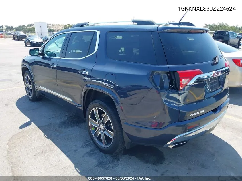 1GKKNXLS3JZ224624 2018 GMC Acadia Denali