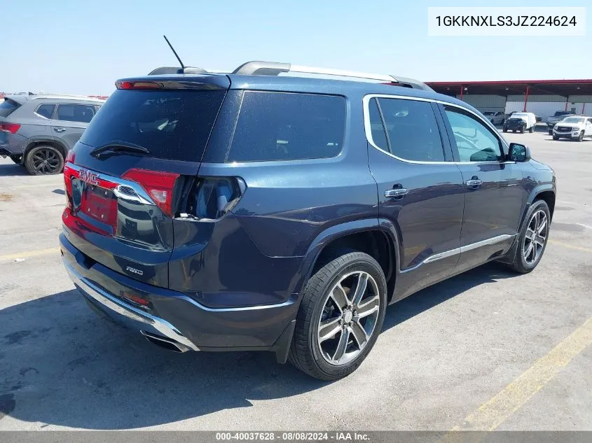 1GKKNXLS3JZ224624 2018 GMC Acadia Denali