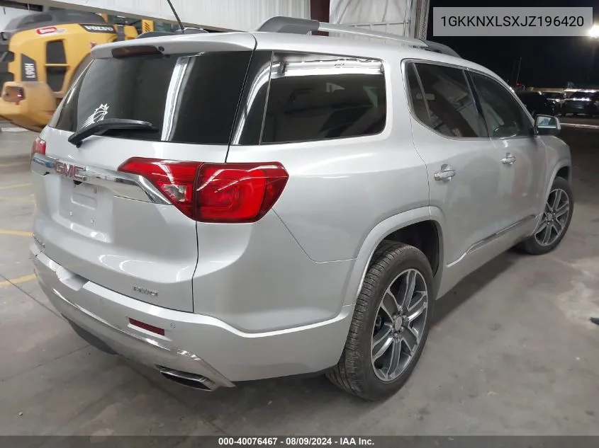 1GKKNXLSXJZ196420 2018 GMC Acadia Denali