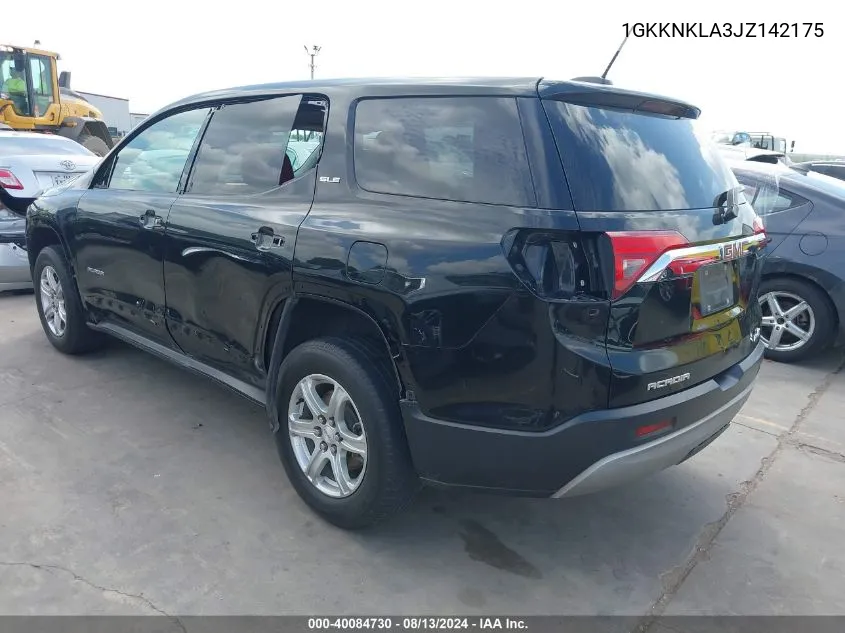 1GKKNKLA3JZ142175 2018 GMC Acadia Sle-1