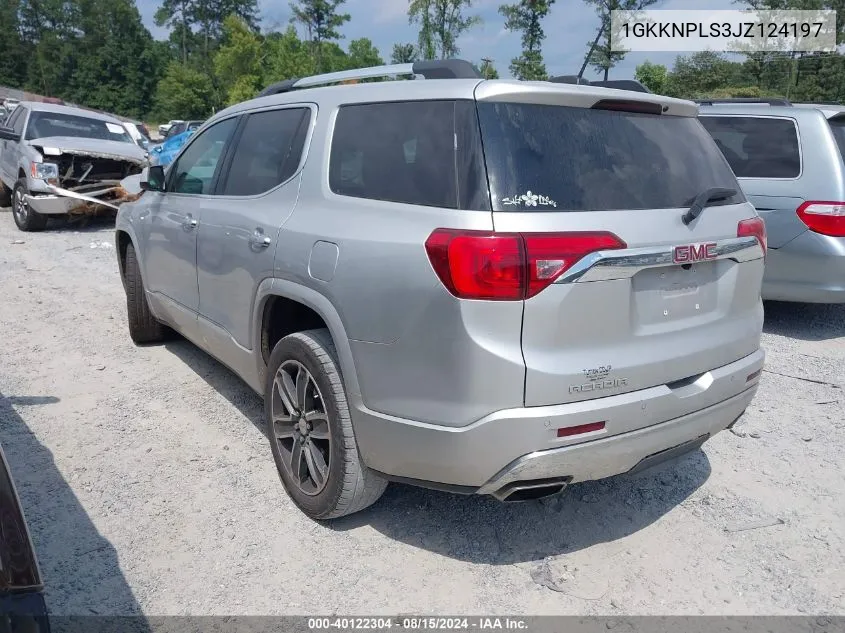 1GKKNPLS3JZ124197 2018 GMC Acadia Denali