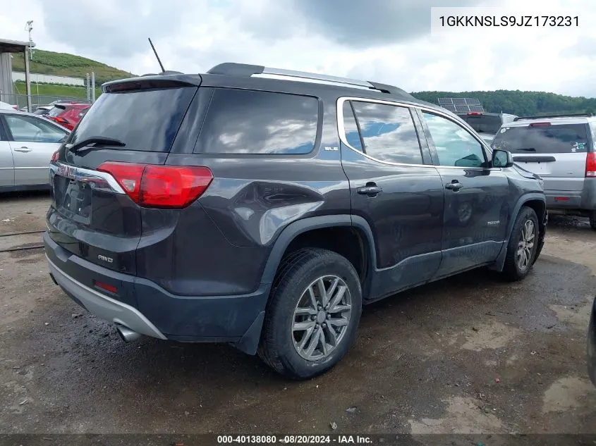 1GKKNSLS9JZ173231 2018 GMC Acadia Sle-2