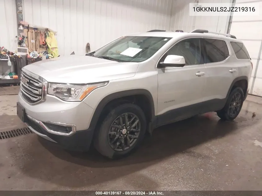 1GKKNULS2JZ219316 2018 GMC Acadia Slt-1