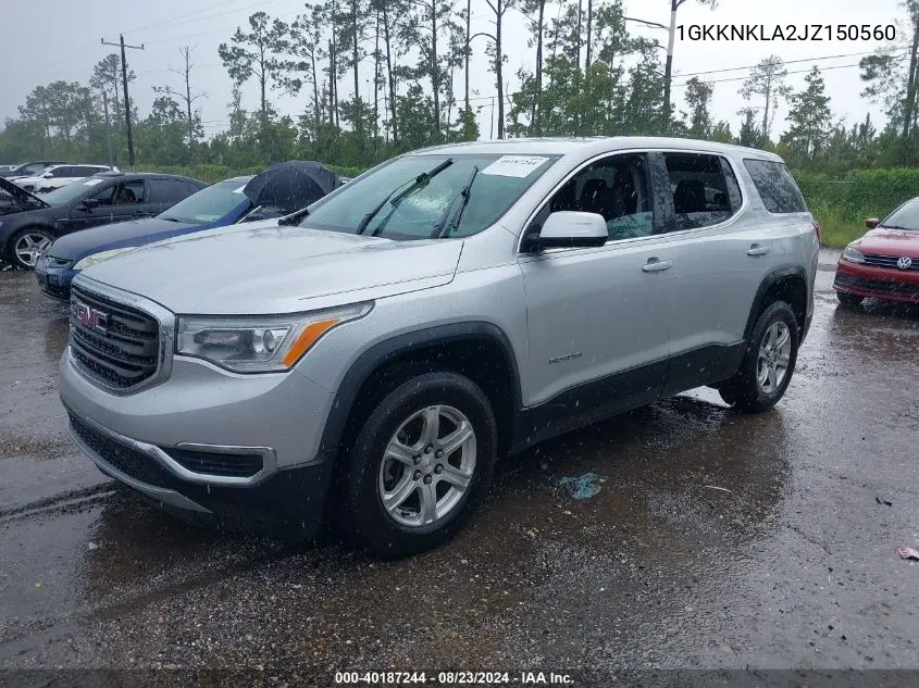 1GKKNKLA2JZ150560 2018 GMC Acadia Sle-1