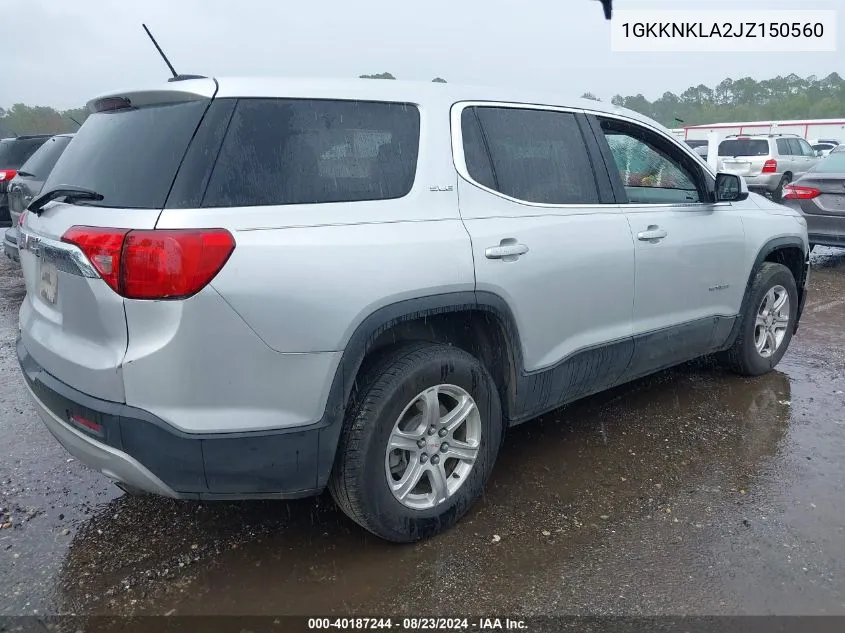 1GKKNKLA2JZ150560 2018 GMC Acadia Sle-1