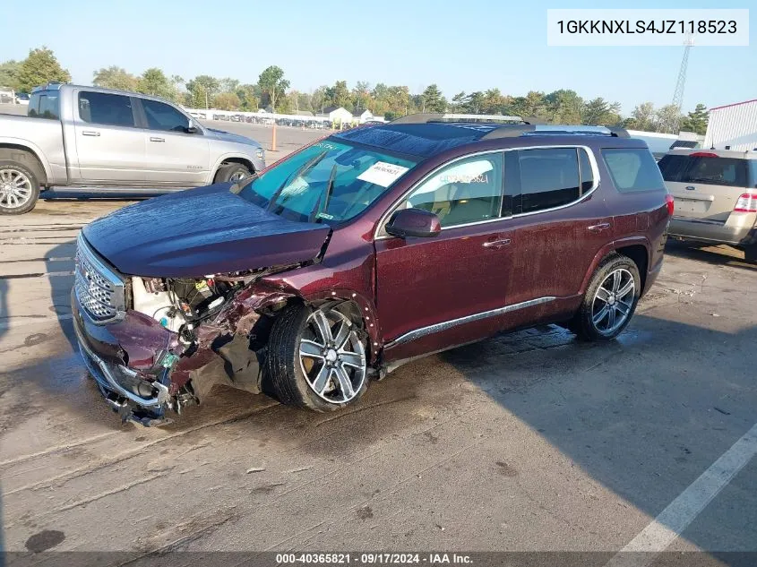 1GKKNXLS4JZ118523 2018 GMC Acadia Denali