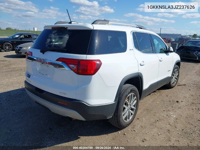 1GKKNSLA3JZ237626 2018 GMC Acadia Sle-2