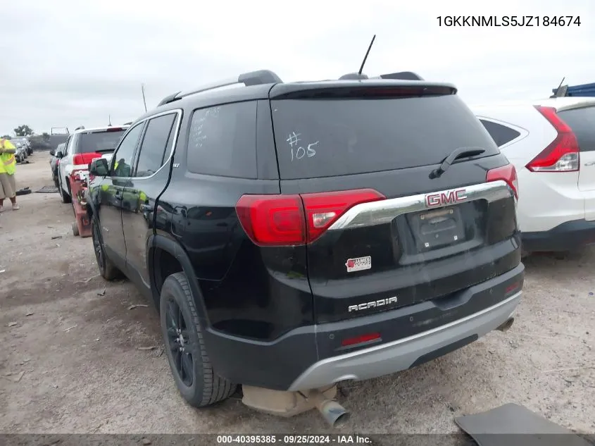 1GKKNMLS5JZ184674 2018 GMC Acadia Slt-1