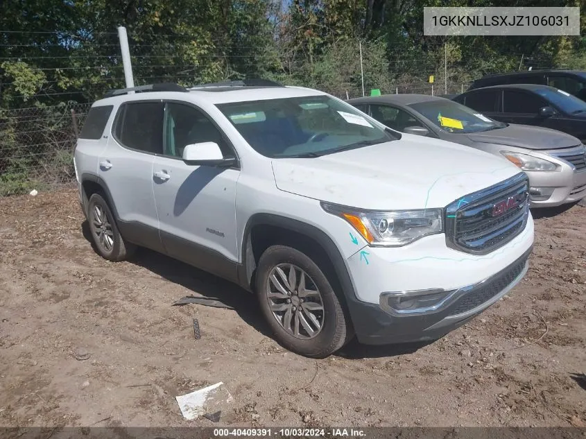 1GKKNLLSXJZ106031 2018 GMC Acadia Sle-2