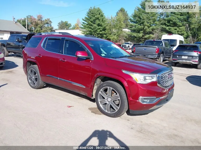 1GKKNXLS8JZ164937 2018 GMC Acadia Denali