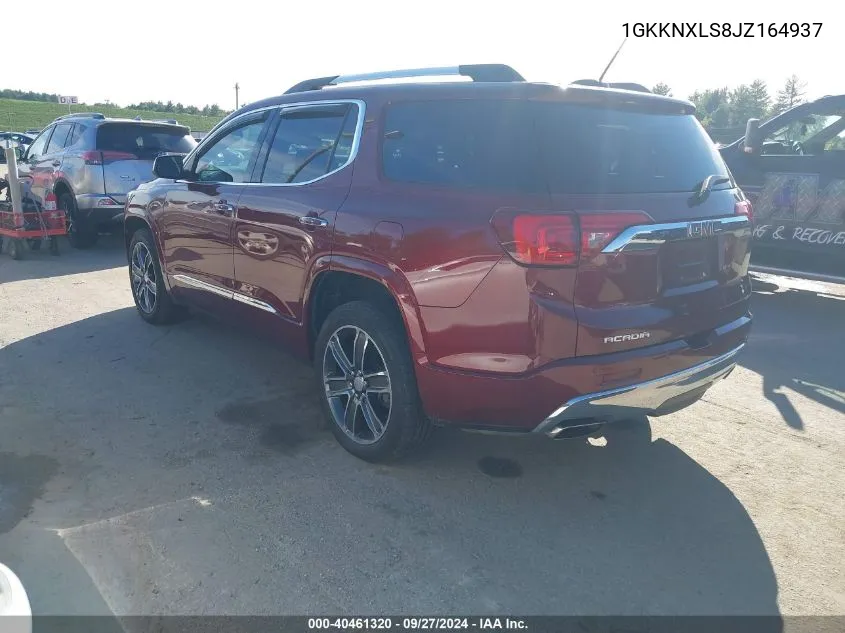 1GKKNXLS8JZ164937 2018 GMC Acadia Denali