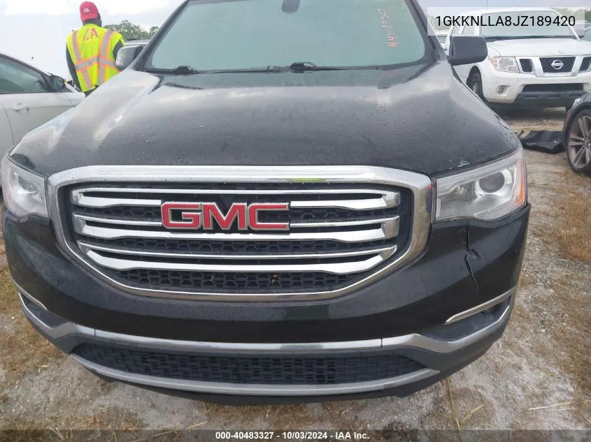 1GKKNLLA8JZ189420 2018 GMC Acadia Sle-2