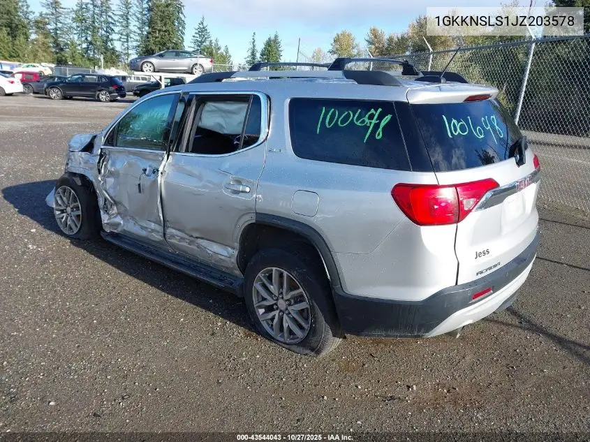 1GKKNSLS1JZ203578 2018 GMC Acadia Sle-2