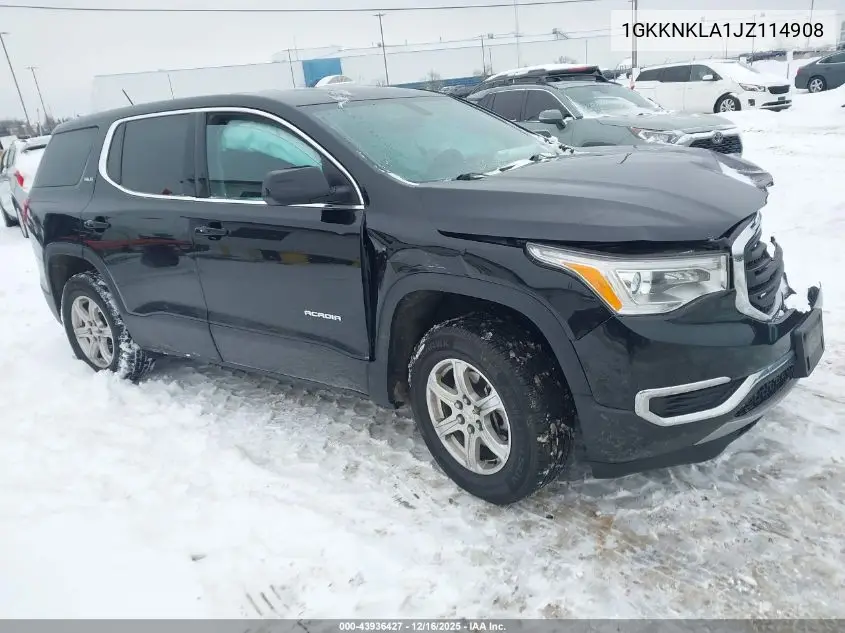 1GKKNKLA1JZ114908 2018 GMC Acadia Sle-1