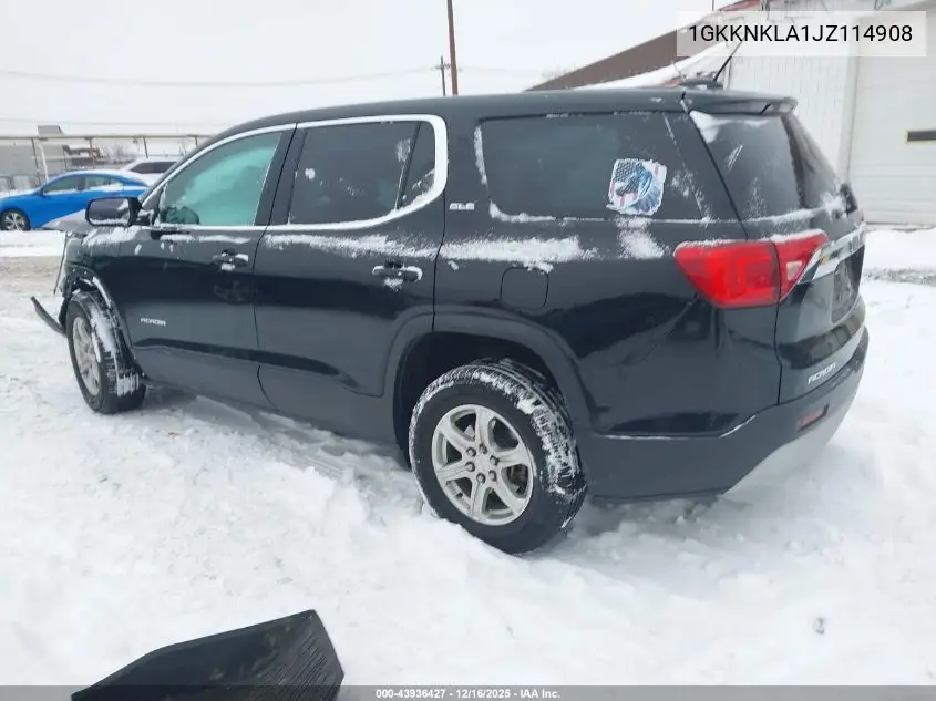 1GKKNKLA1JZ114908 2018 GMC Acadia Sle-1